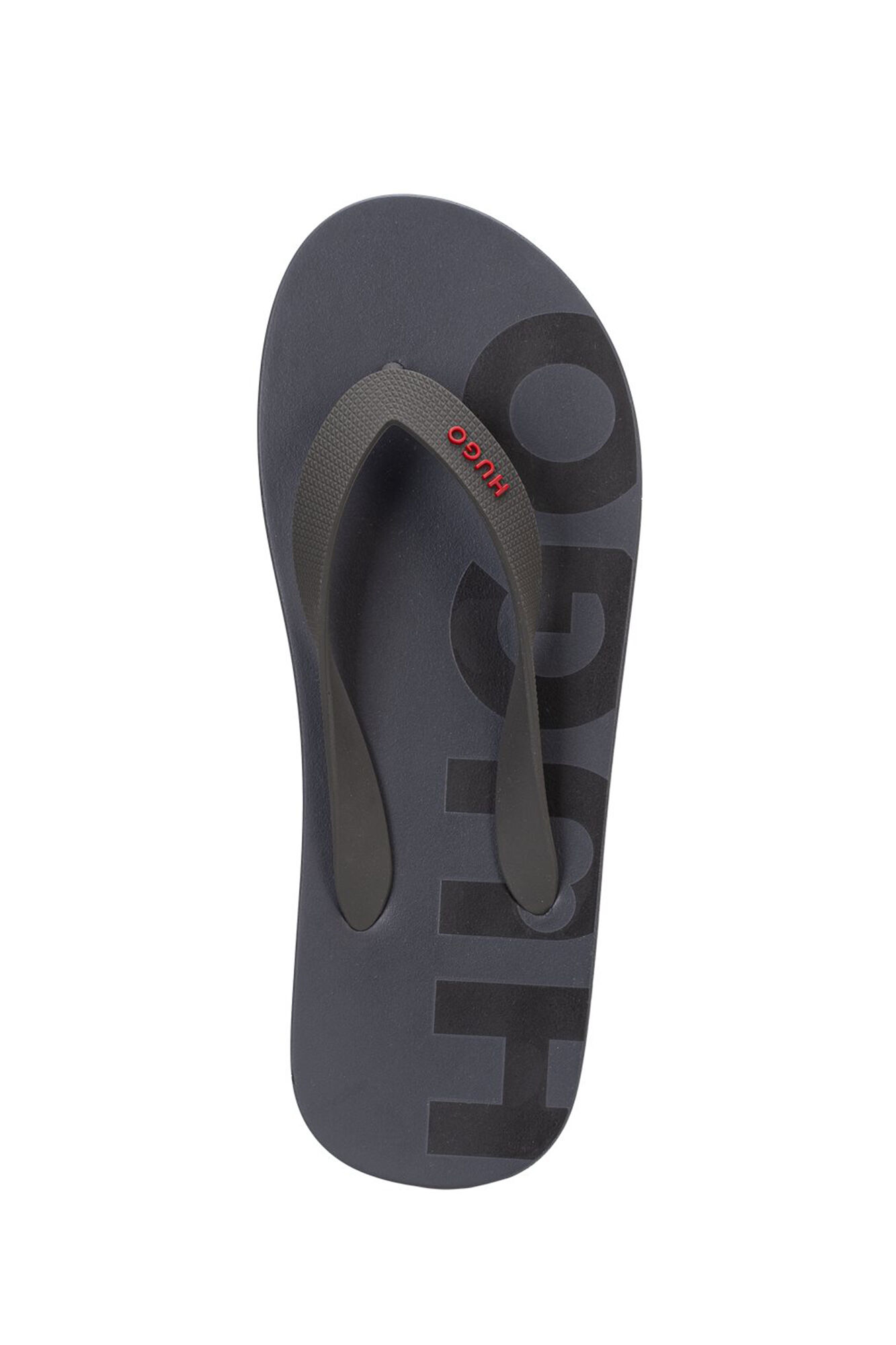 Logotipo de chinelo - cinza escuro