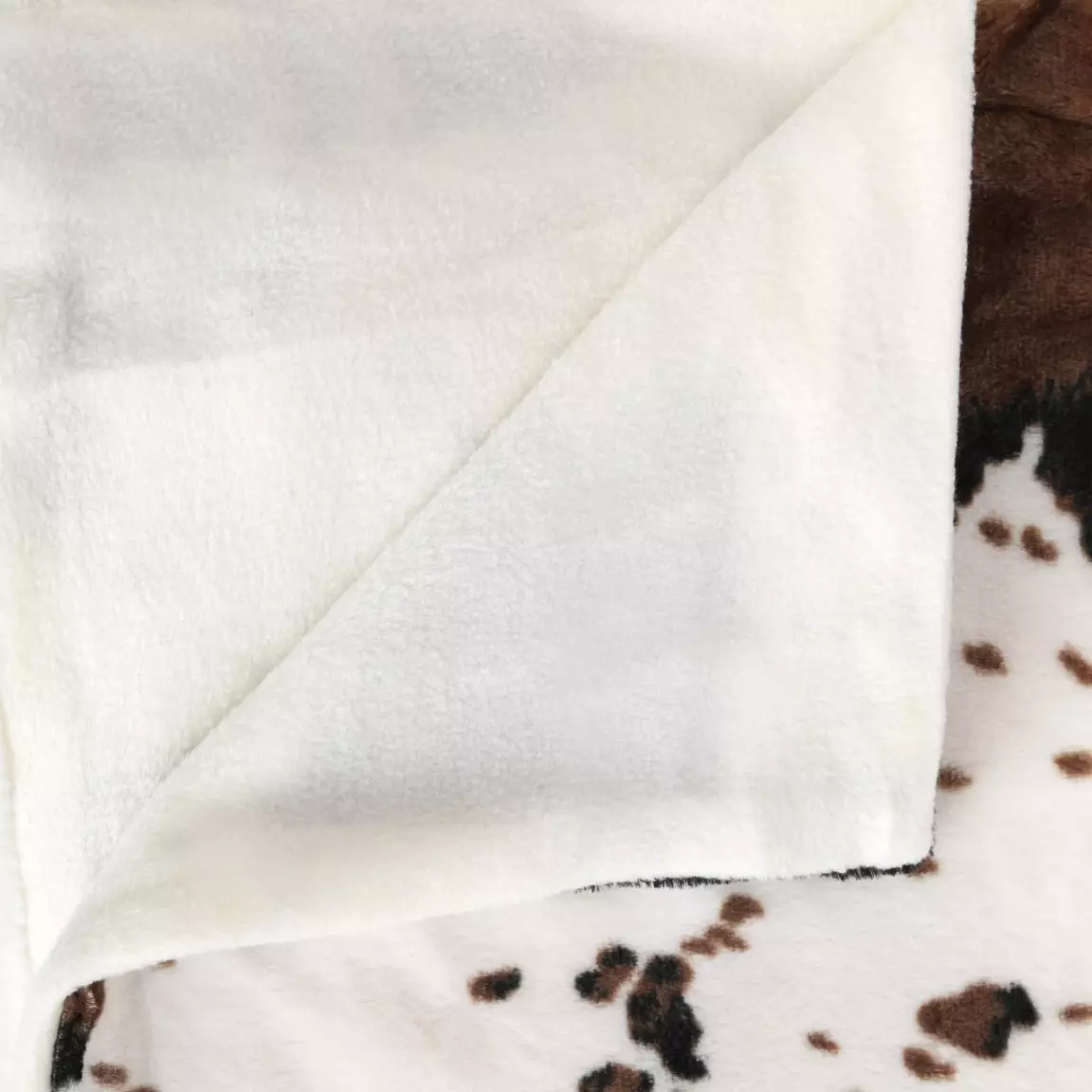 Plaid polaire (130 x 160 cm) Vache Marron