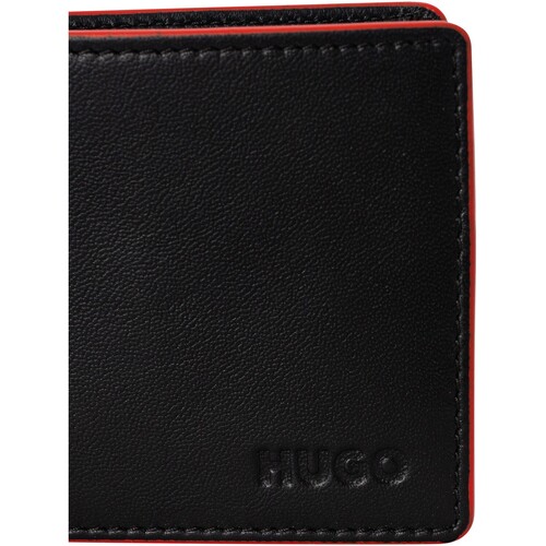 BOSS - Cartera De Cuero Del Metro Negro