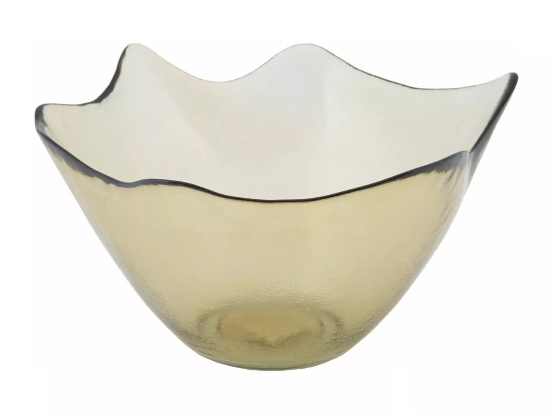 Bol en verre jaune Ø 30x18 cm