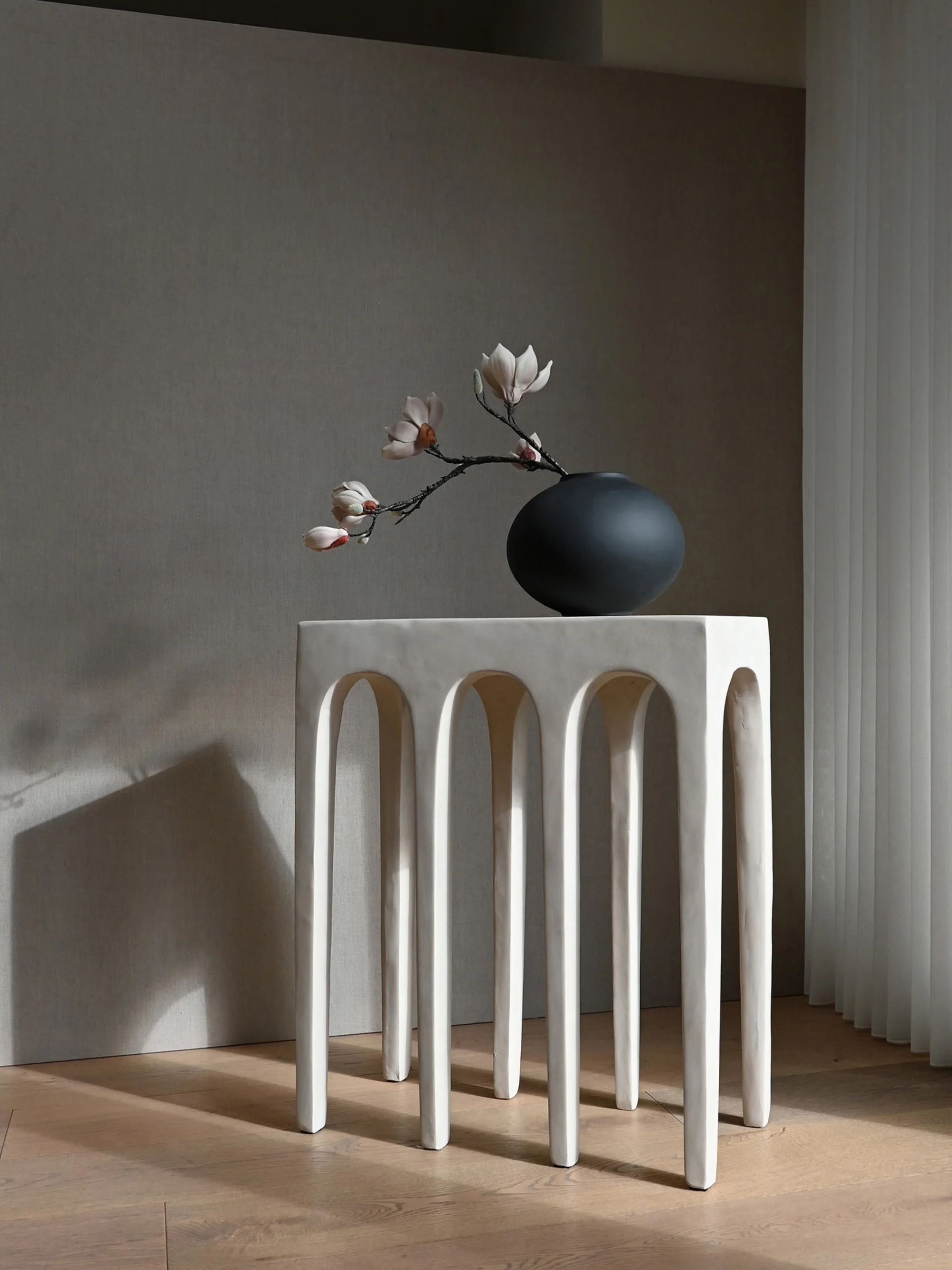 Handgemaakte consoletafel Bow