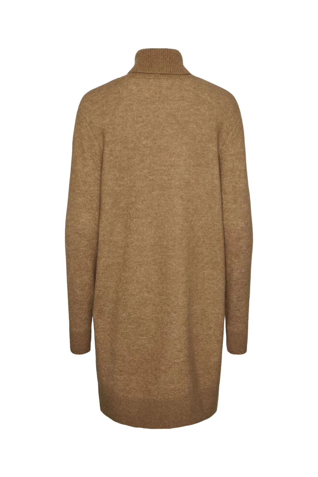 Y.A.S Yasjuva Roll Neck Knit Dress  tigers eye birch stitch