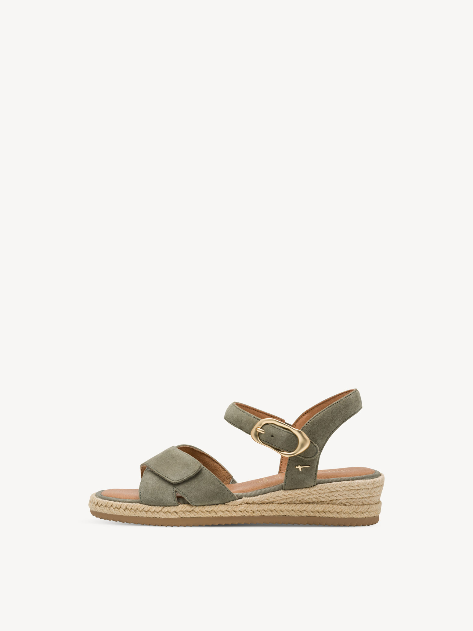 Leren Sandaaltje - khaki