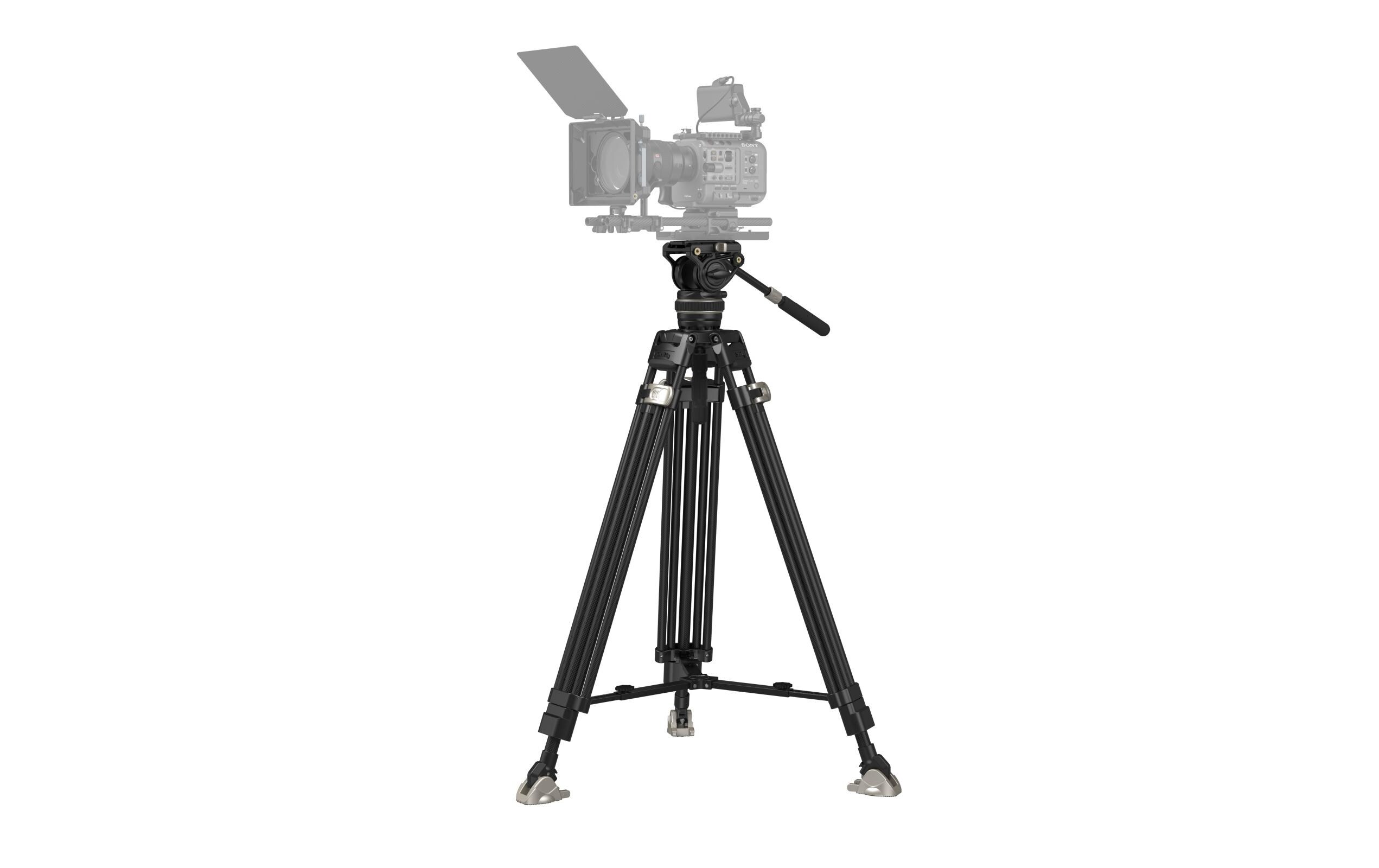 Stativ FreeBlazer Kit<br>Hochbelastbares Carbonfaser-Stativ mit professionellem Fluidkopf