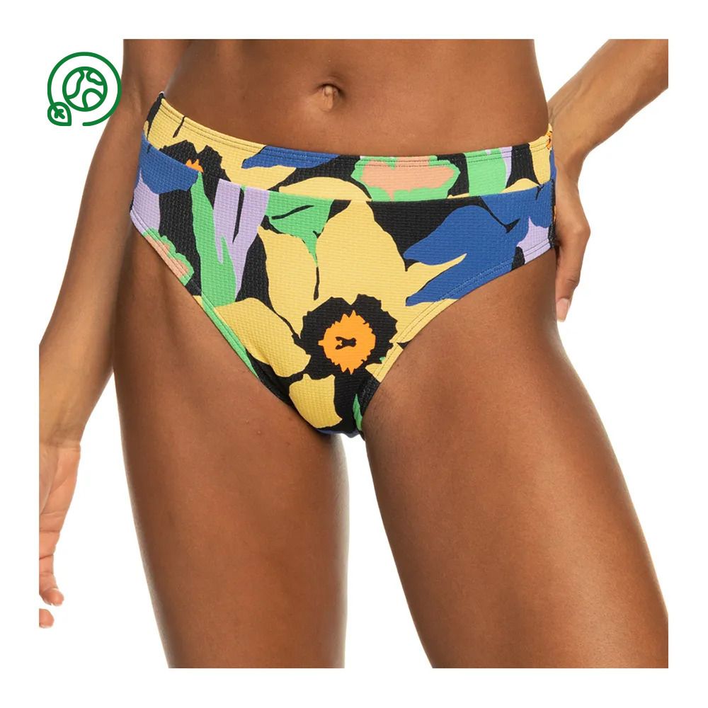 Roxy COLOR JAM - Bas de maillot de bain Femme anthracite flower ja