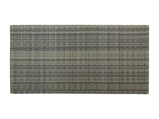 Table de bar avec rangement Gris 120x60x110 cm Résine tressée