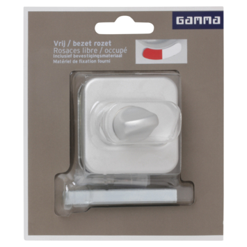 GAMMA vrij-bezet rozet vierkant aluminium