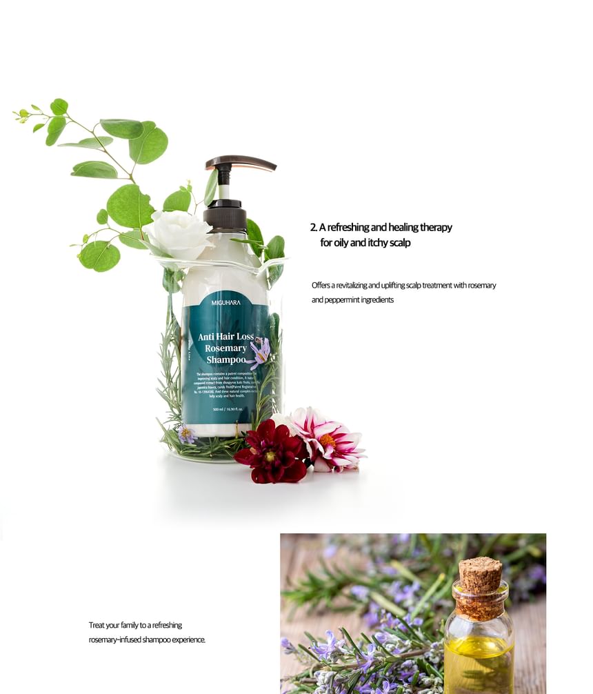MIGUHARA - Anti-haaruitval rozemarijn shampoo