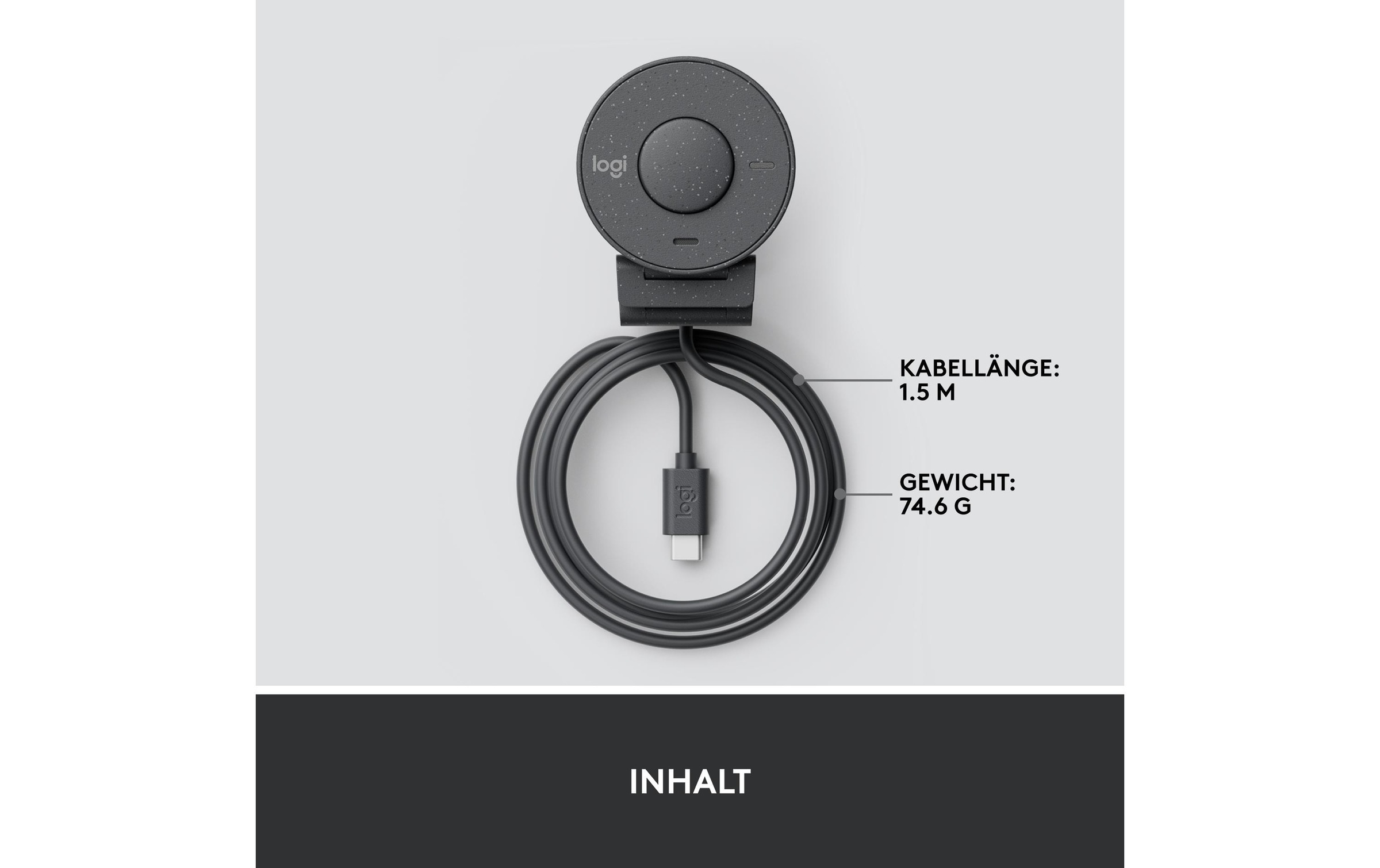 Logitech Webcam »Brio 300 graphite«