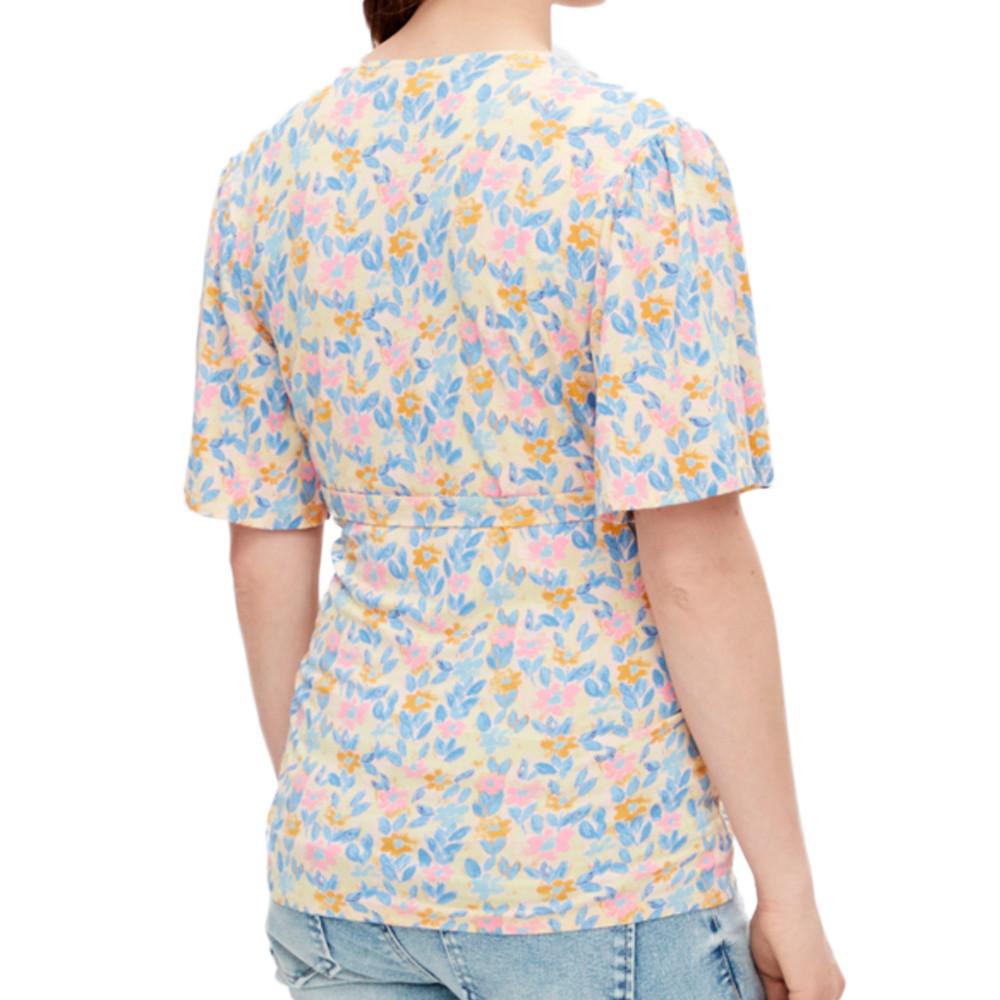Mamalicious Blouse de Grossesse Jaune/Bleu Femme Mamalicious Brasil