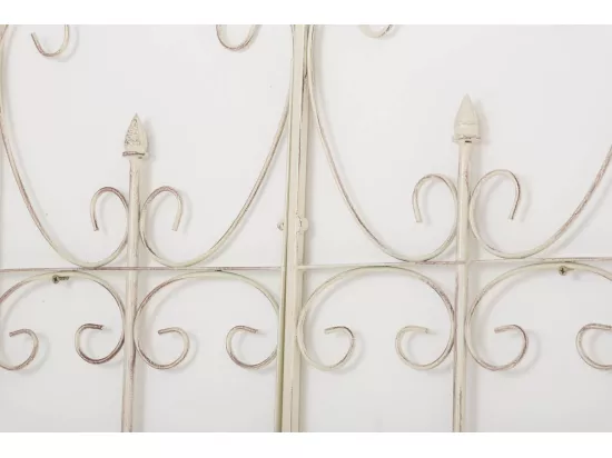 Treillis de jardin support métal crème 100 x 1.5 x 150 cm 10_0003881