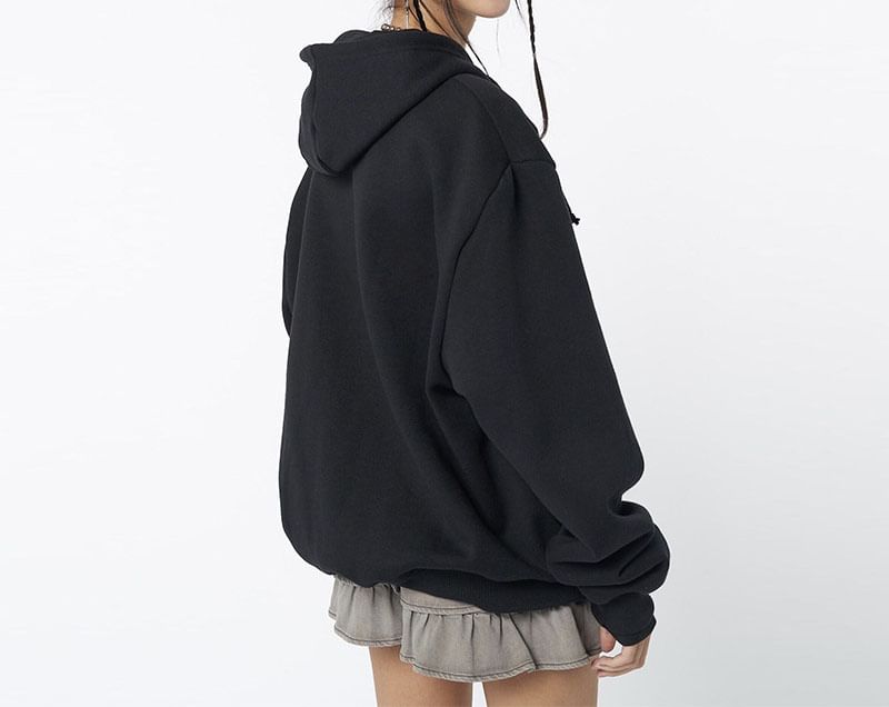 Bolgivy - Skeletprint Hoodie met Rits