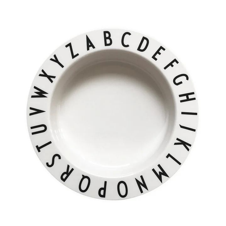 Design Letters - Eat & Learn Tritan Teller tief, weiss