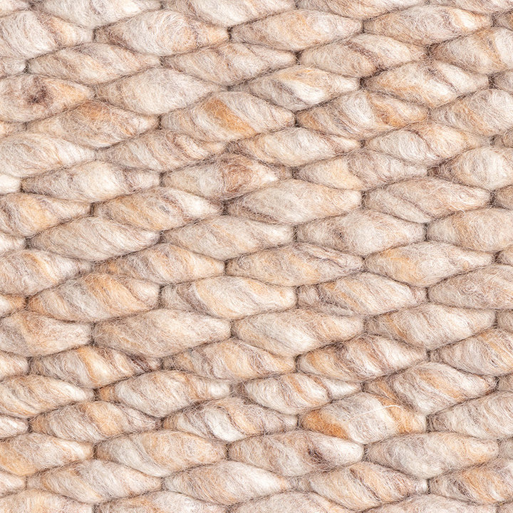 Wollen vloerkleed - Brilliant Beige/Zand | Onwijs warm!