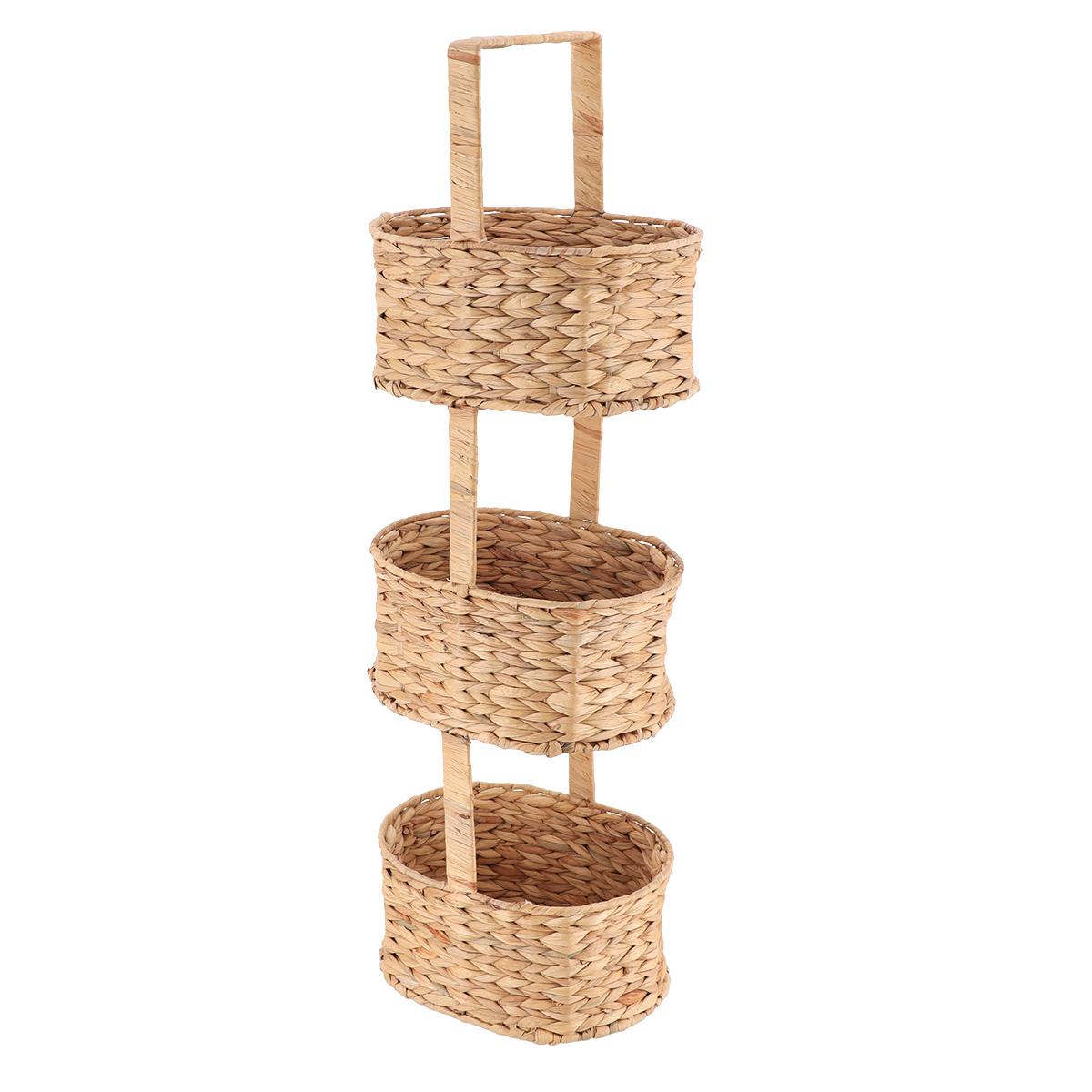 ETAGERE 3 PANIERS JACINTHE METAL NATUREL