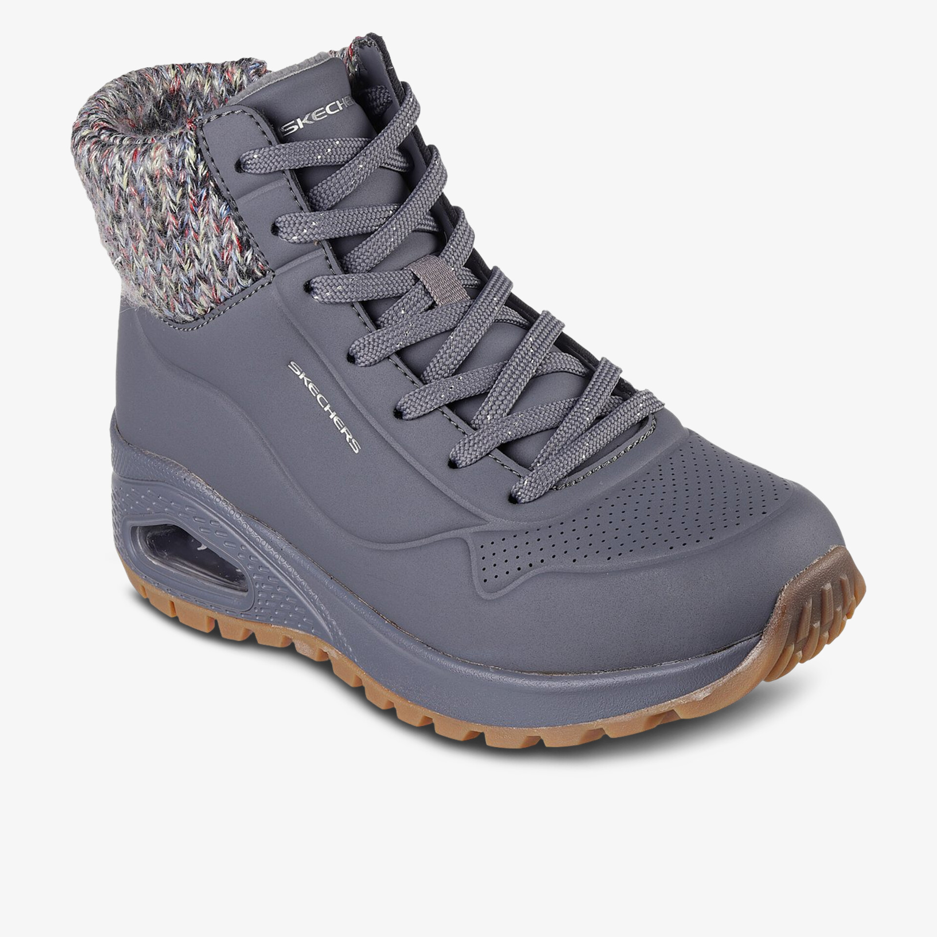 SKECHERS UNO RUGGED DARLING DAZE Damen Winter Boots blau