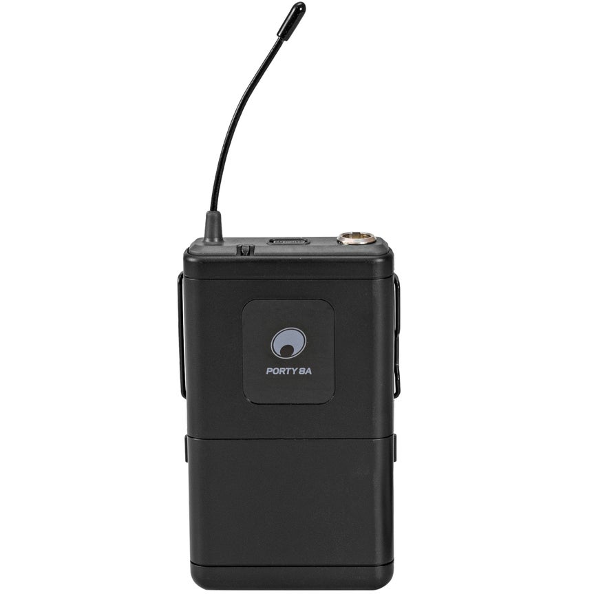 Omnitronic Porty-8A bodypack en lavaliermicrofoon (863.1 MHz)