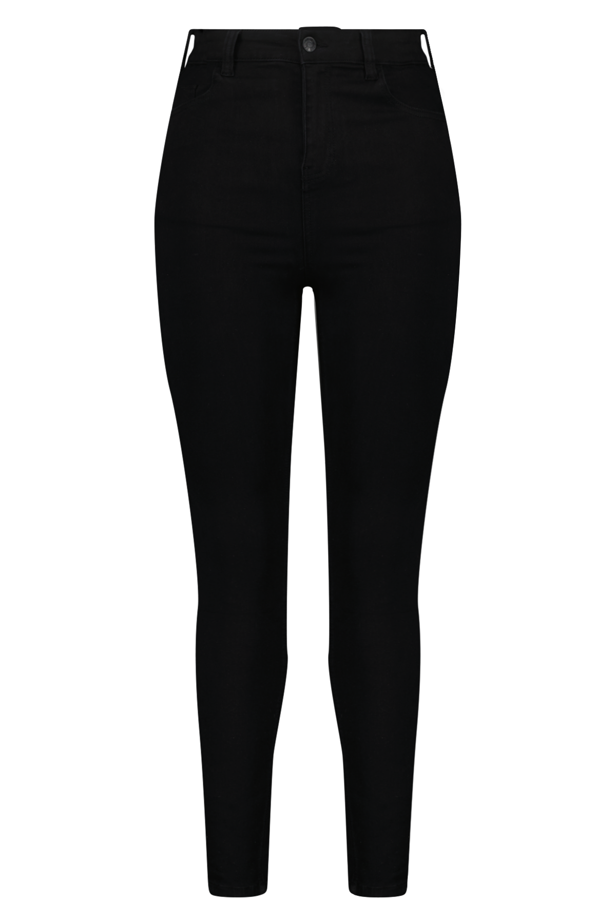 Skinny leg high waist jeans CHERRY Zwart