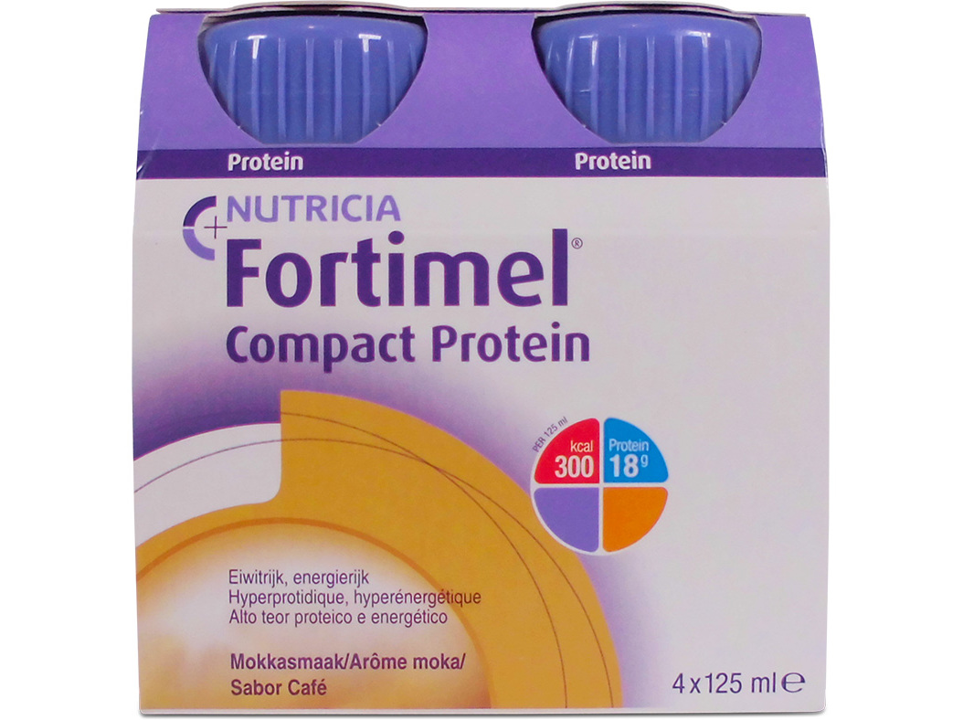 SUPLEMENTO FORTIMEL COMPACT PROTEIN CAFÉ 4X125ML