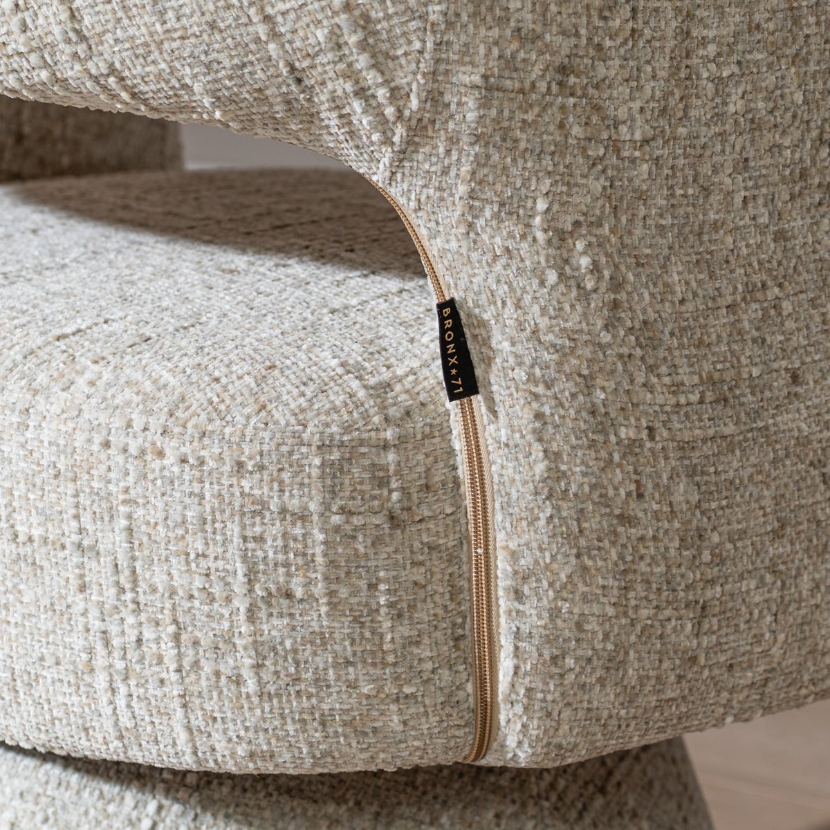 Bronx71 Fauteuil Josh draaibaar chenille taupe