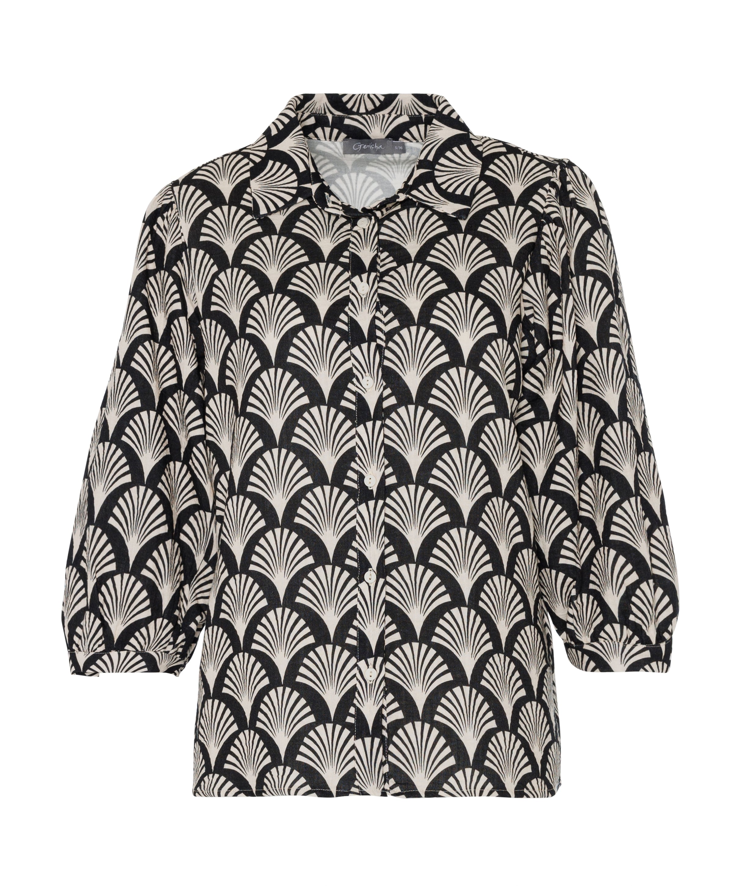 Geisha Dames blouse zwart
