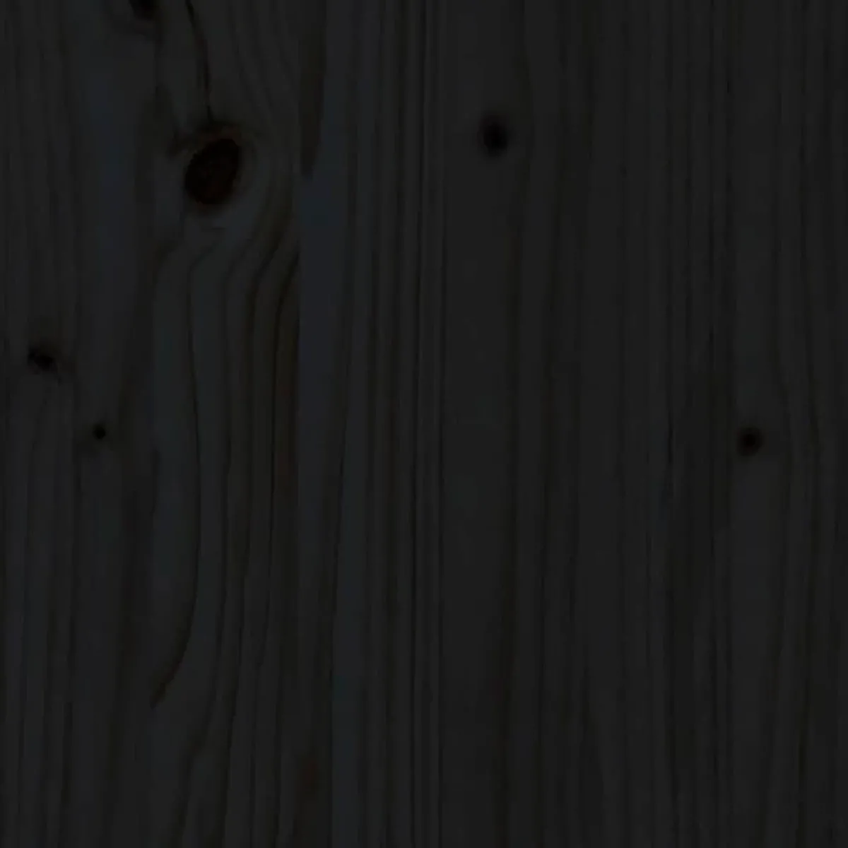 Helloshop26 Coiffeuse bois de pin massif - Noir