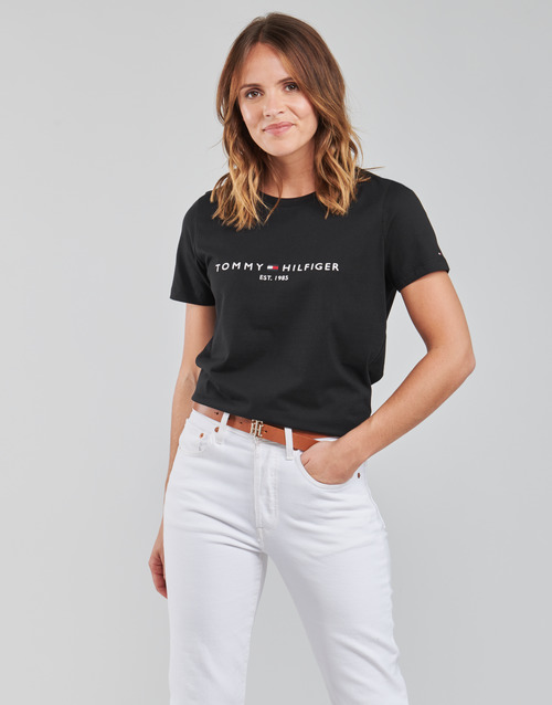 Tommy Hilfiger - HERITAGE HILFIGER CNK RG TEE Negro
