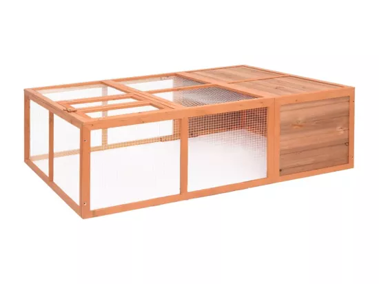 Cage pour animaux de jardin 150x100x50 cm Bois de sapin massif