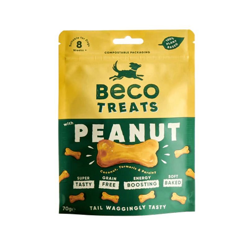 Beco Treats Peanut with Coconut & Turmeric 1 x 70 gram Hond | 13435