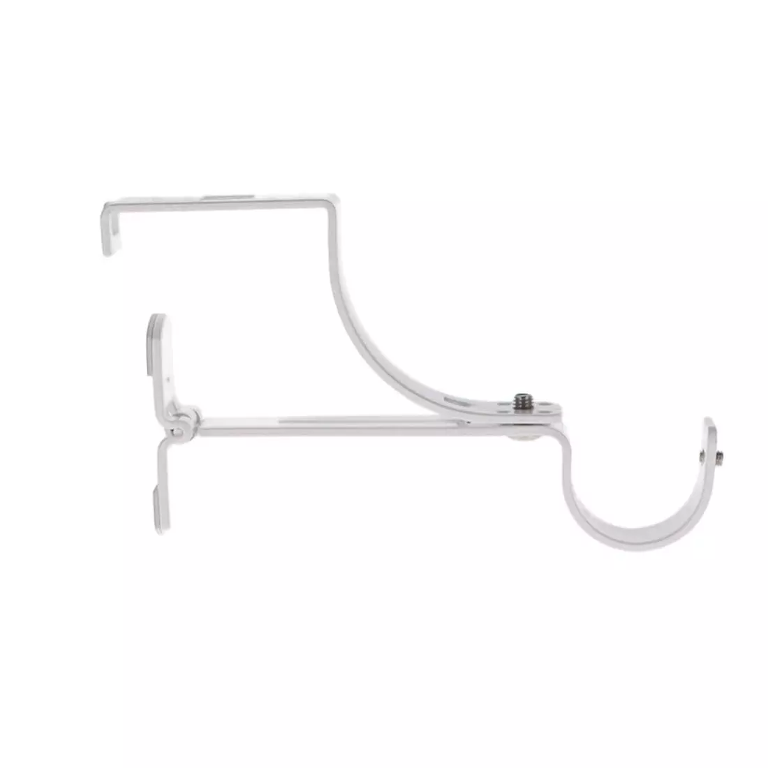 Support à tringle pour caisson de volet roulant (L135 / D28 mm) Blanc satiné