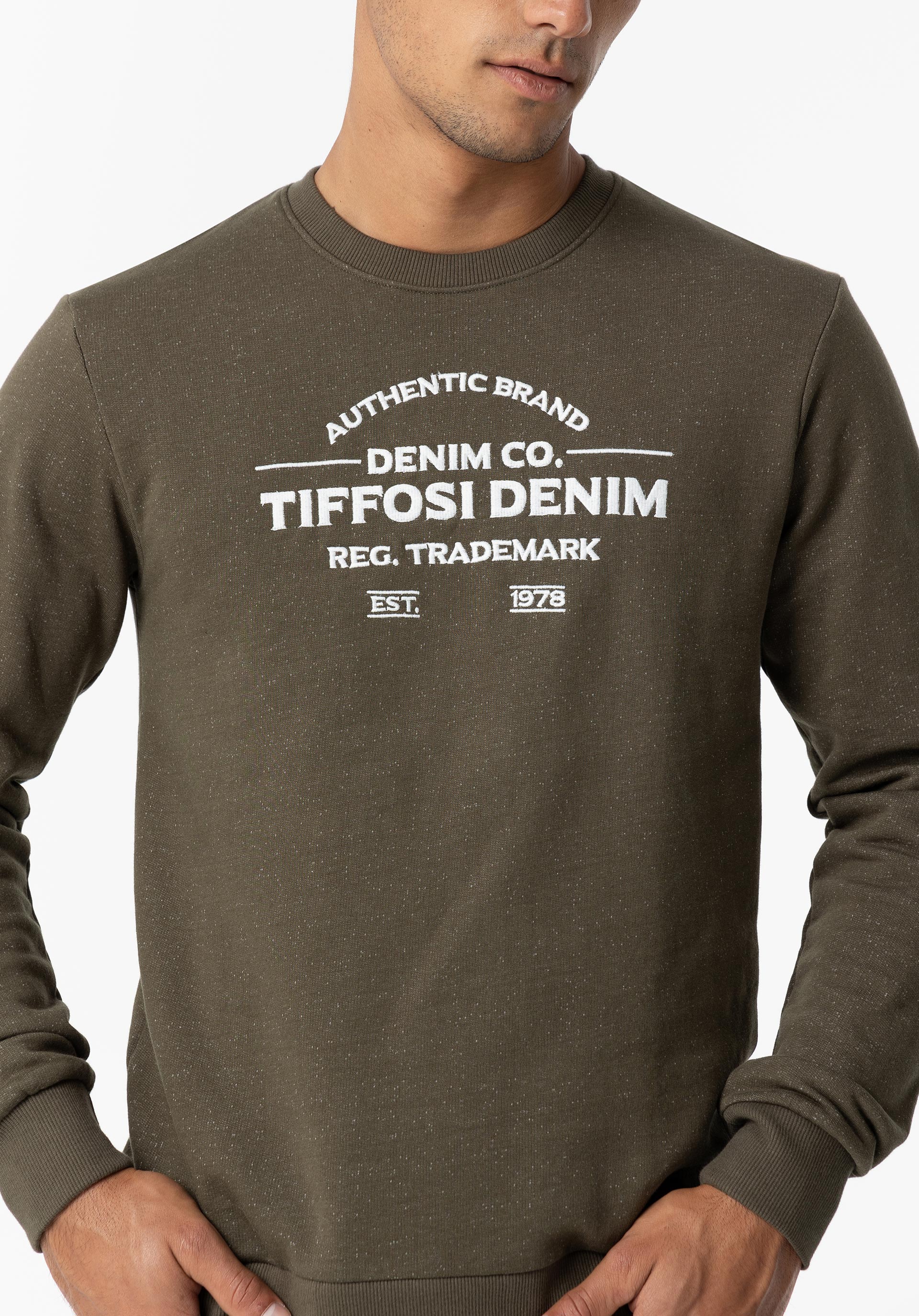 Sweatshirt com Bordado Frontal