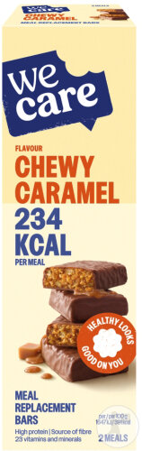 We Care Barres Repas Caramel 2x60g