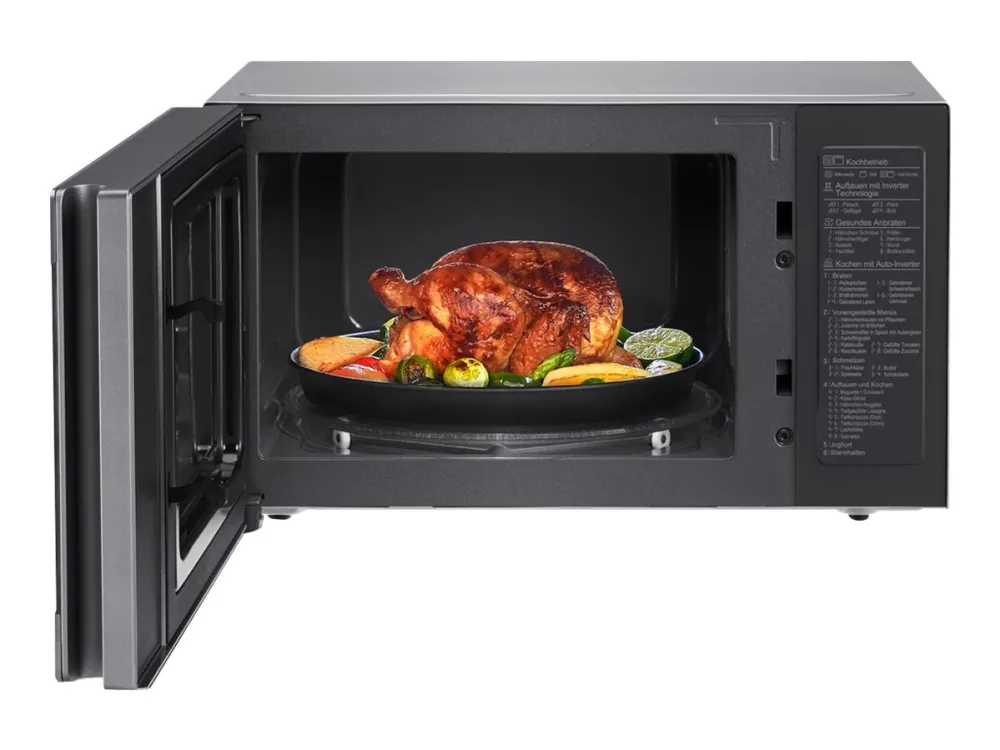 LG NeoChef MH6565CPS - Mikrobølgeovn med grill - 25 liter - 1000 W - rustfrit stål