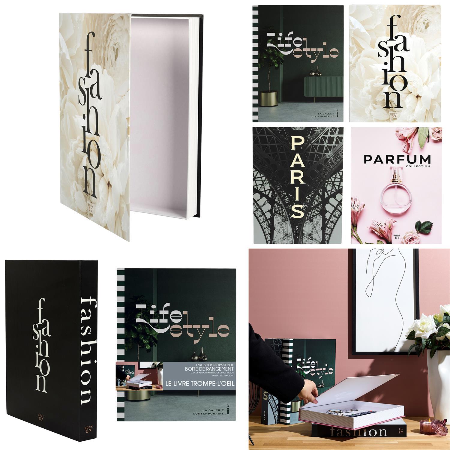 LIVRE RANGEMENT DECO PARIS LIFESTYLE 33X25CM