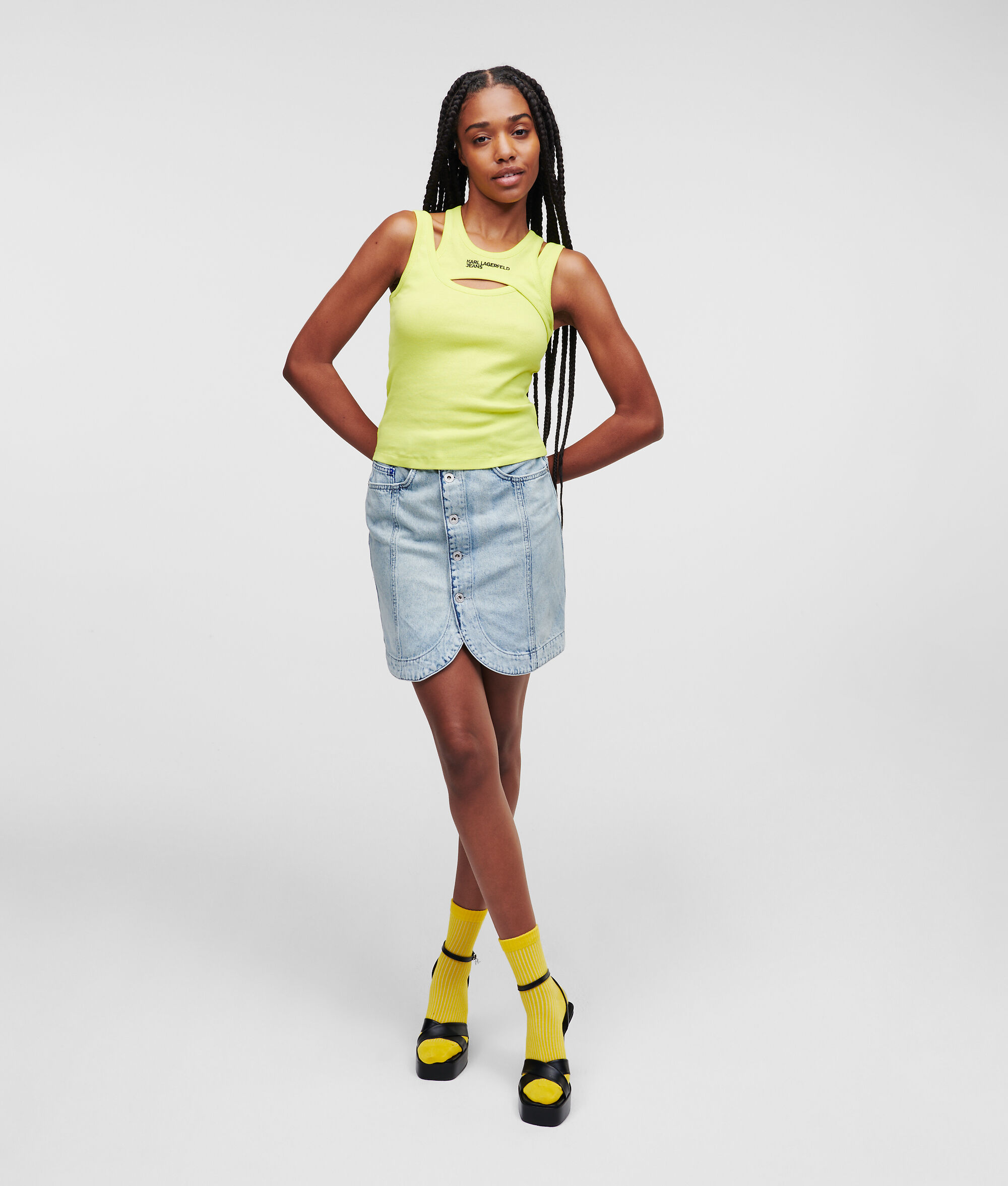 JUPE CRAYON EN DENIM KLJ