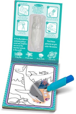 Melissa & Doug Water Wow! Fargeleggingsbok Hav