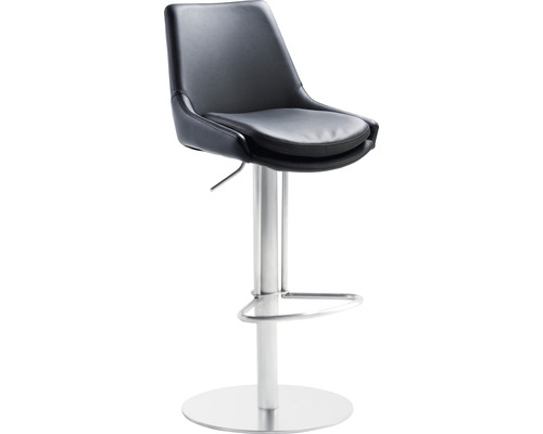 Barkruk Mayer Zitmeubelen 1241 45 x 54 x 84 cm RVS zwart