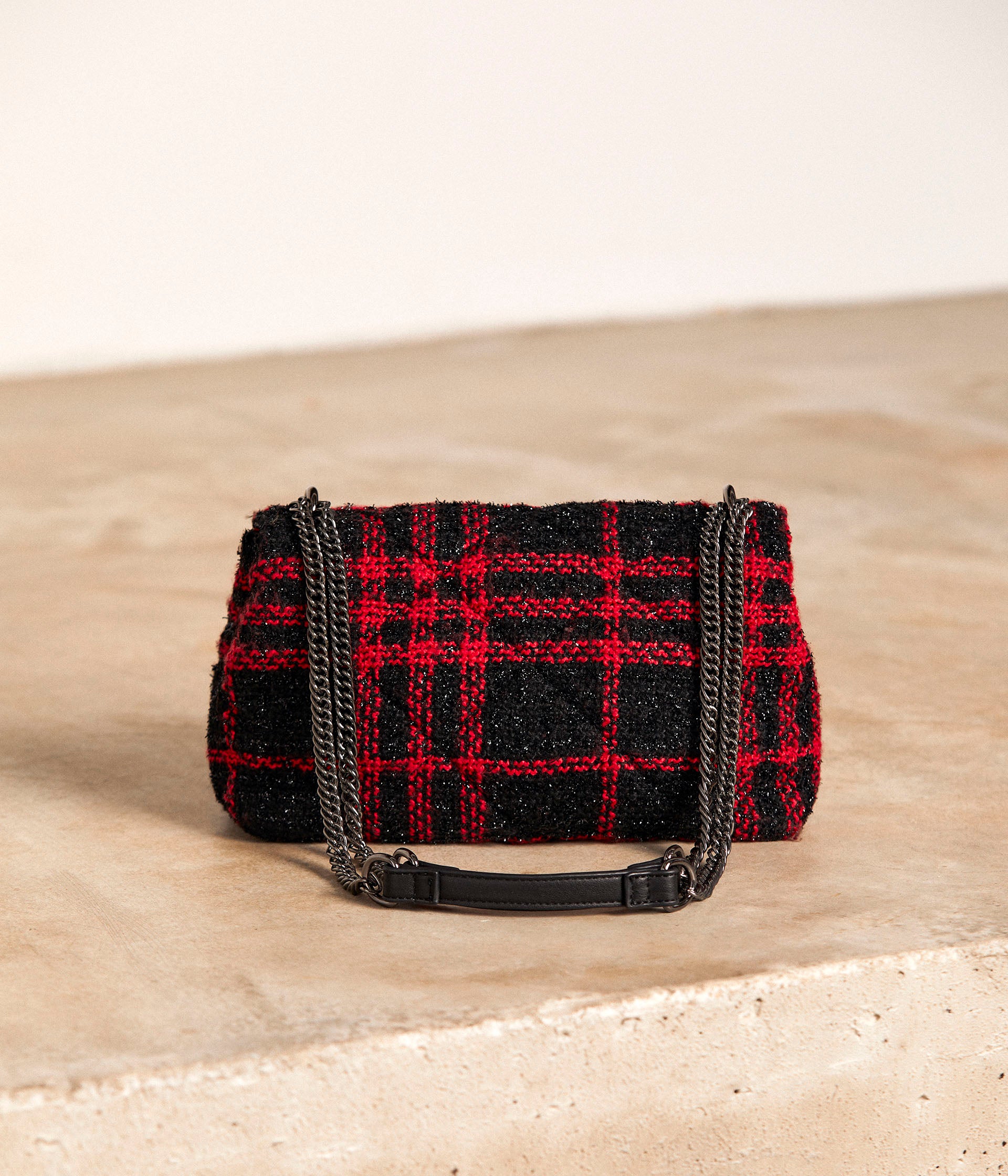 Sac tweed bicolore Aume