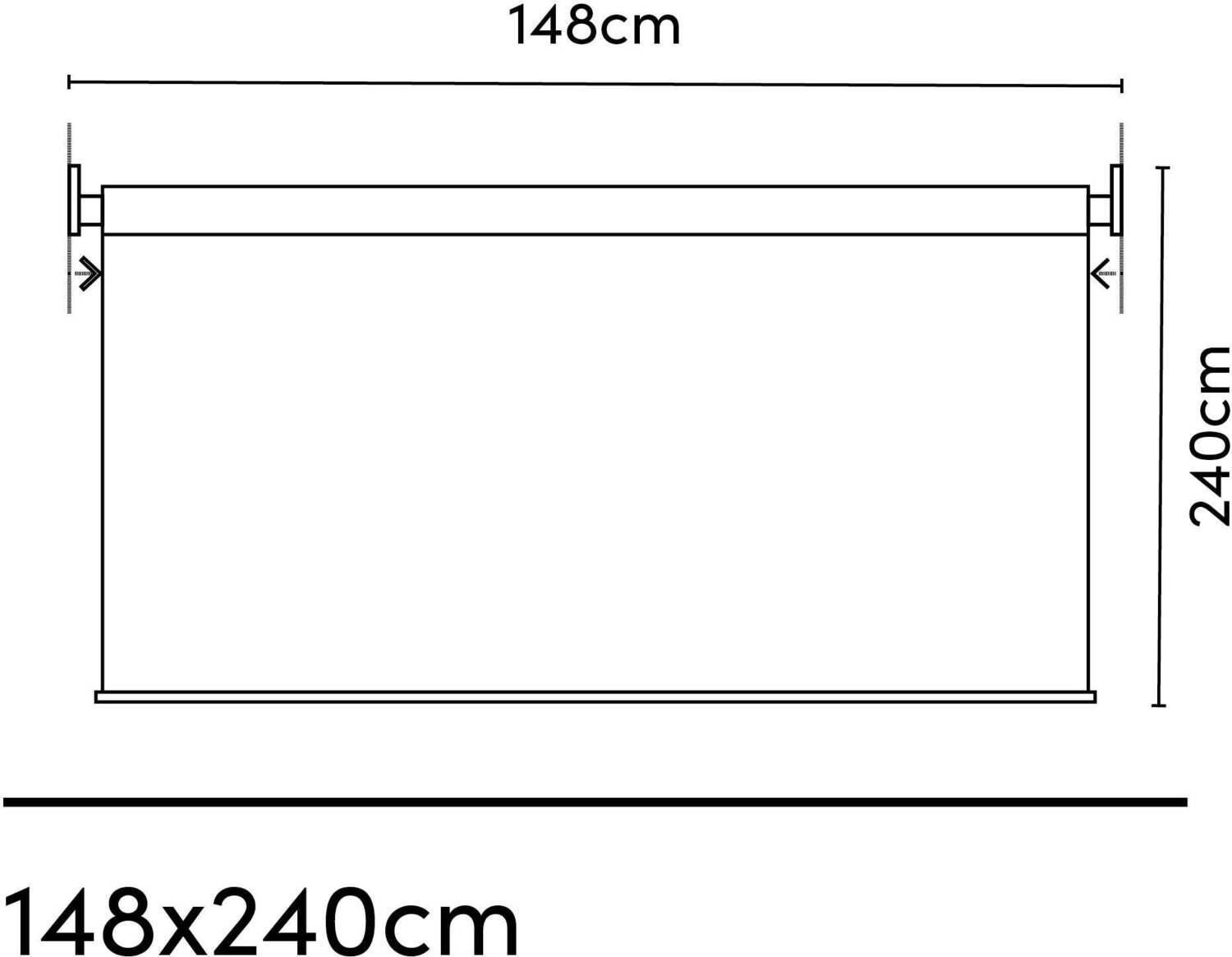Platinum rolgordijn Sun & Shade Coolfit grijs 240 x 148 cm