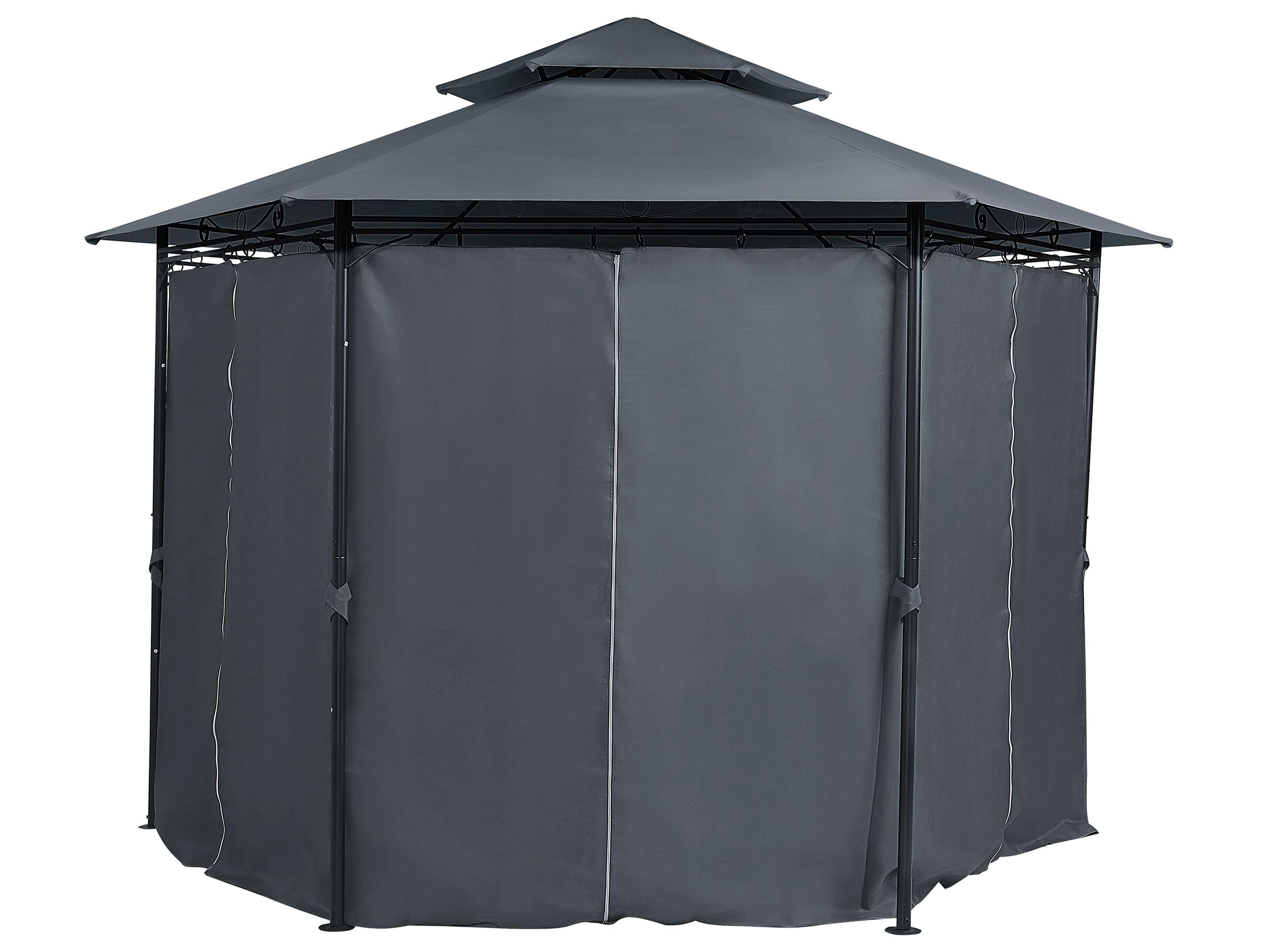 Paviljoen PORTEL Metaal 350 cm 350 cm Grafietgrijs