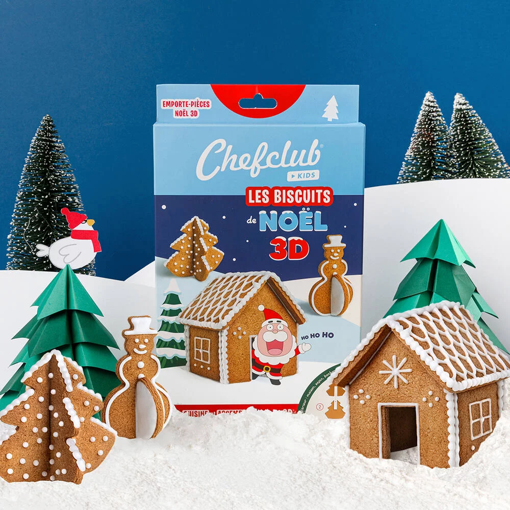 CHEFCLUB KIDS - EMPORTE PIECES LES BISCUITS DE NOEL 3D