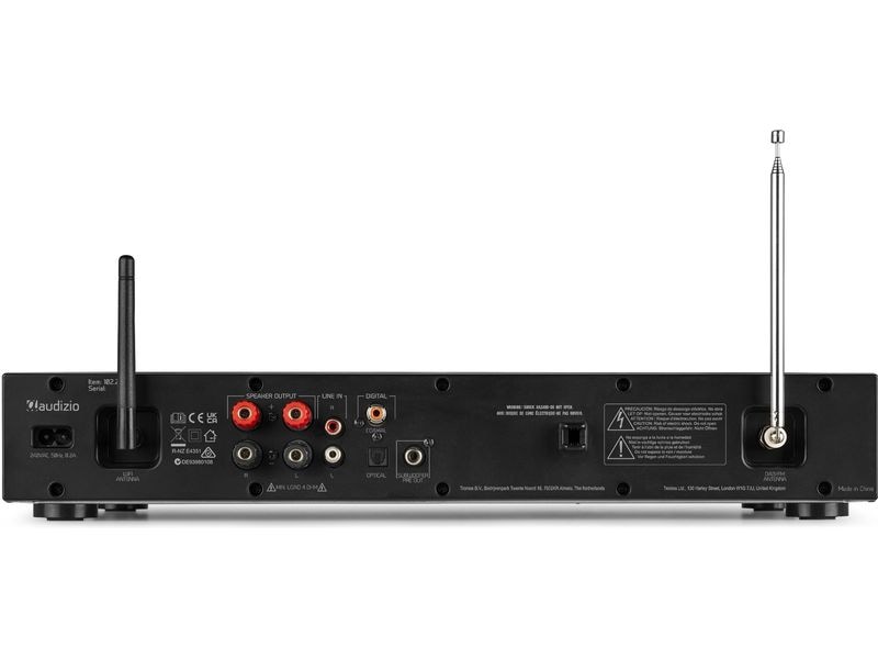 Audizio Internet Radio Bolzano Schwarz Radio mit Verstärker und DAB /CD