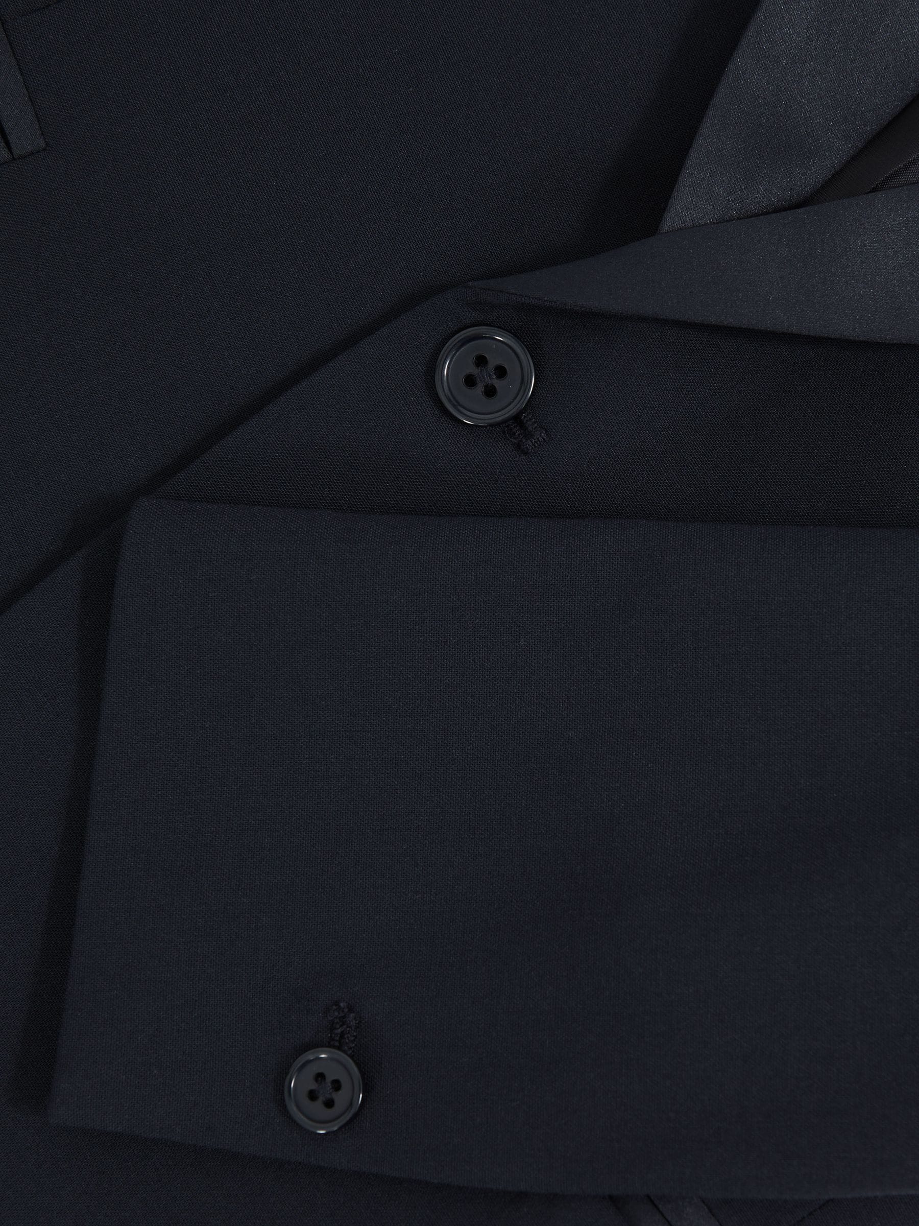 Reiss Knightsbridge Single-Breasted Tuxedo Blazer Wool-Blend