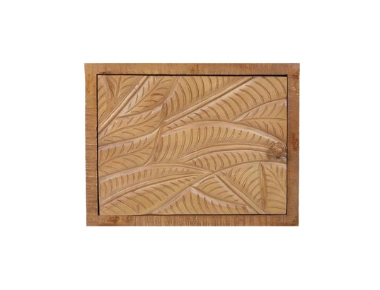 BOIS ET CHIFFONS CONCEPT - Chevet droit sculpté - manguier floria