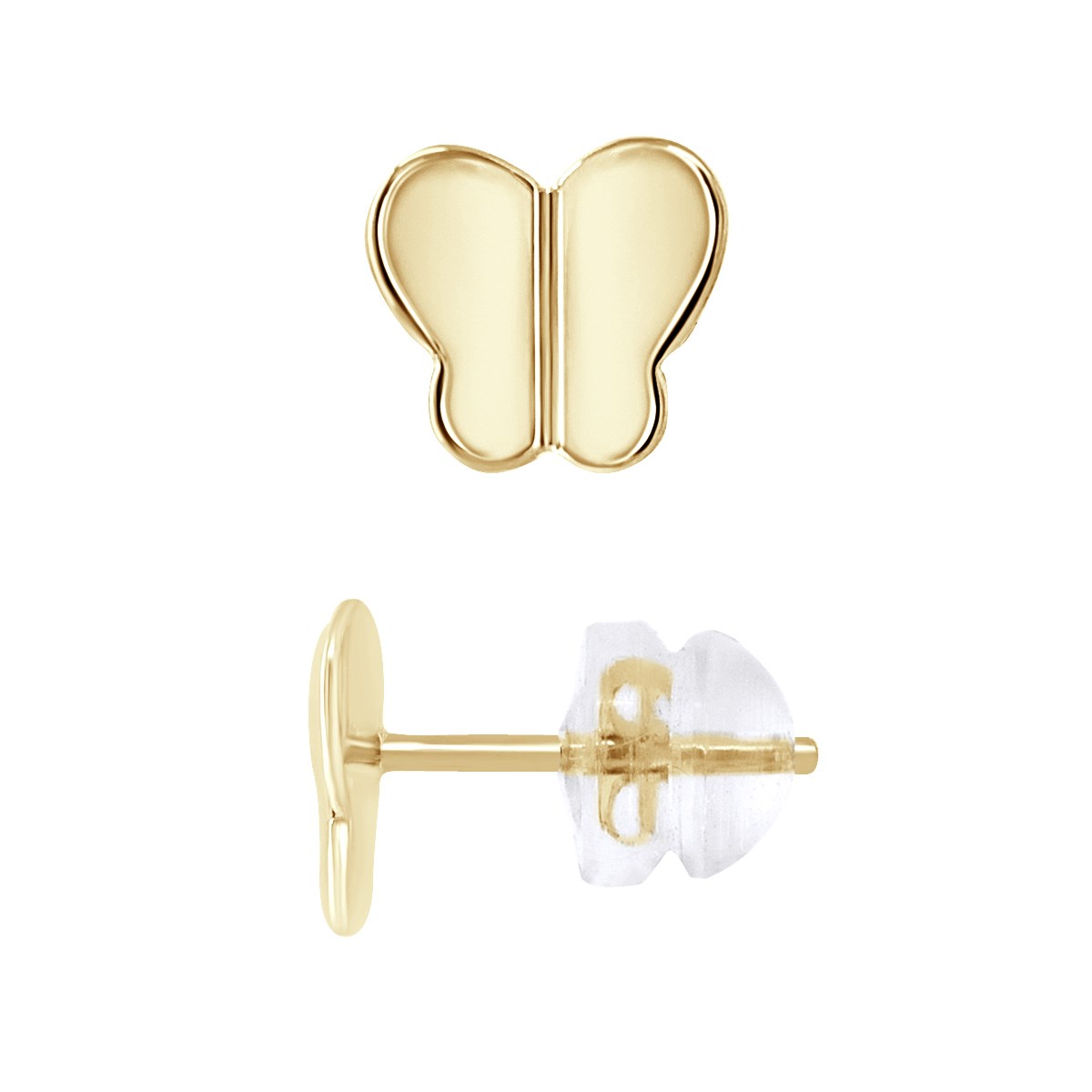 Boucles d'Oreilles PAPILLION - Or Jaune