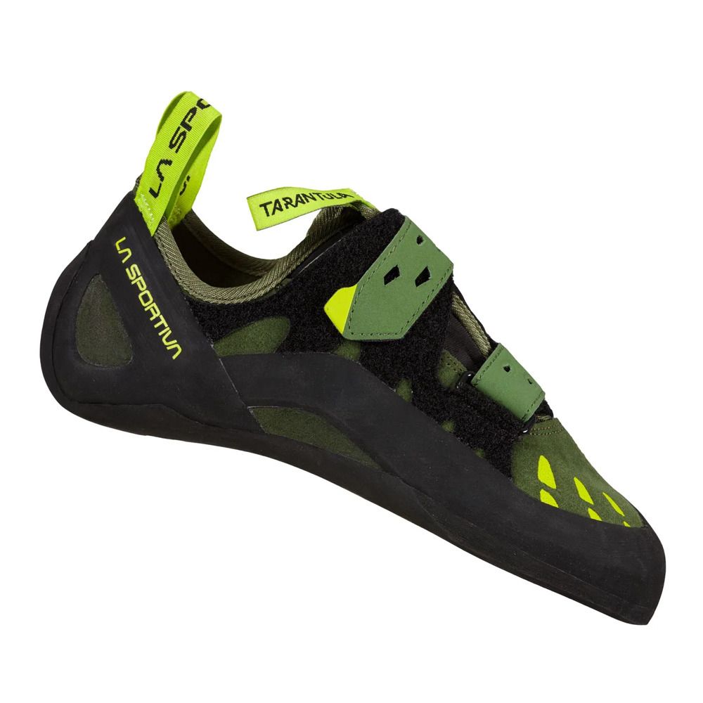 La Sportiva TARANTULA - Chaussons escalade Homme olive/neon