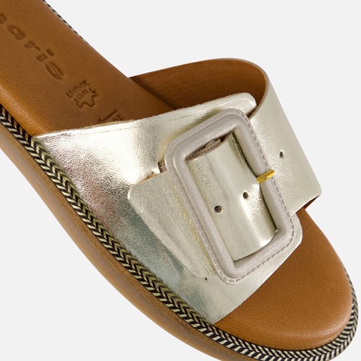 Tamaris Slippers goud Leer