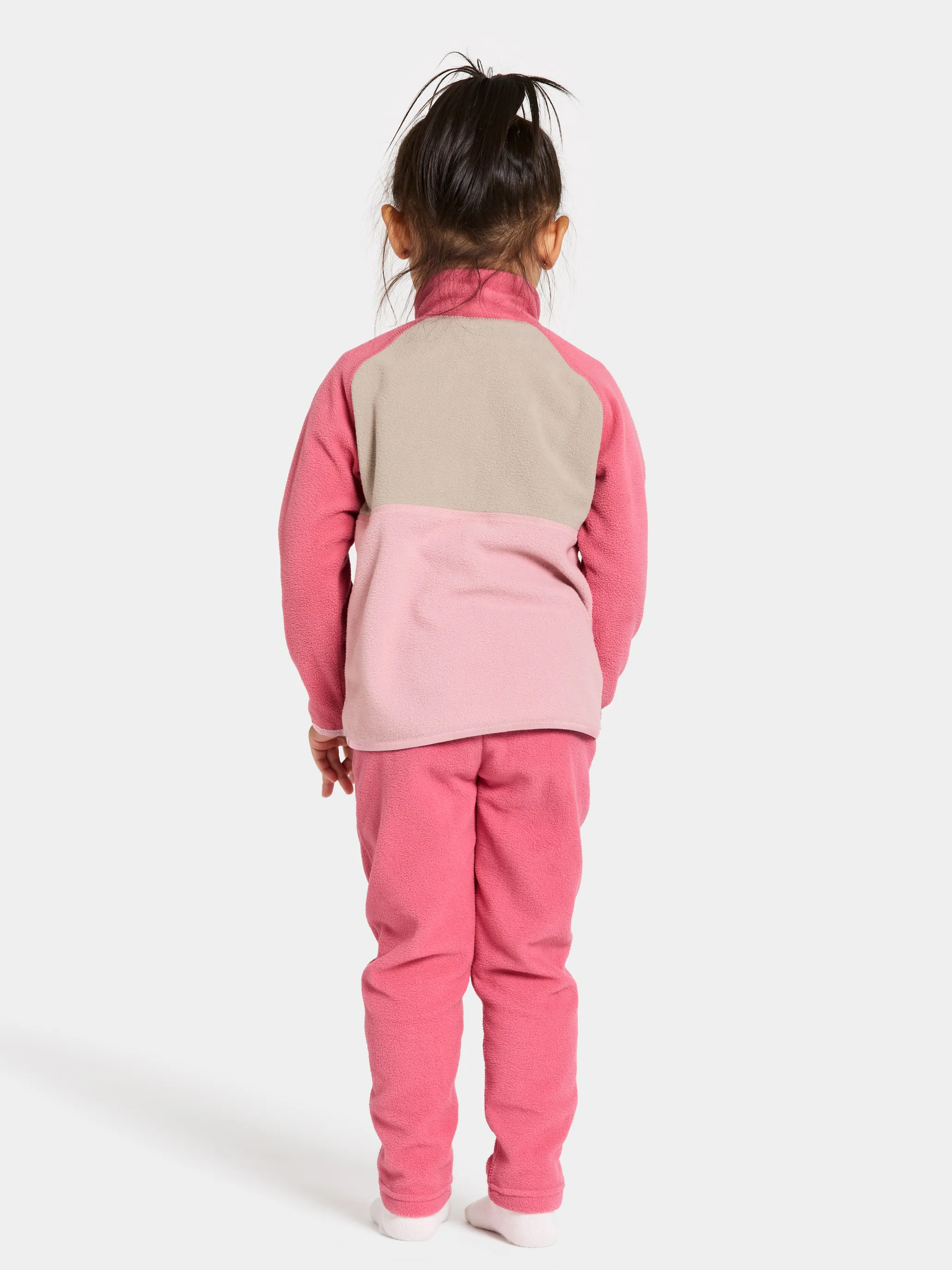 Didriksons Kids' Monte Half Button 4 Soft Pink