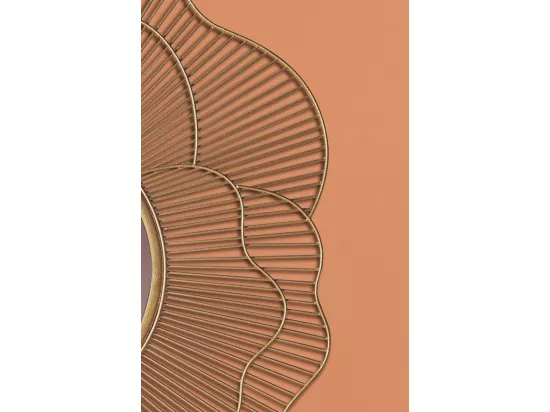 Miroir Murale Rose Métal 77 cm Miroir Mur Couloir Grand Doré Rond Cadre