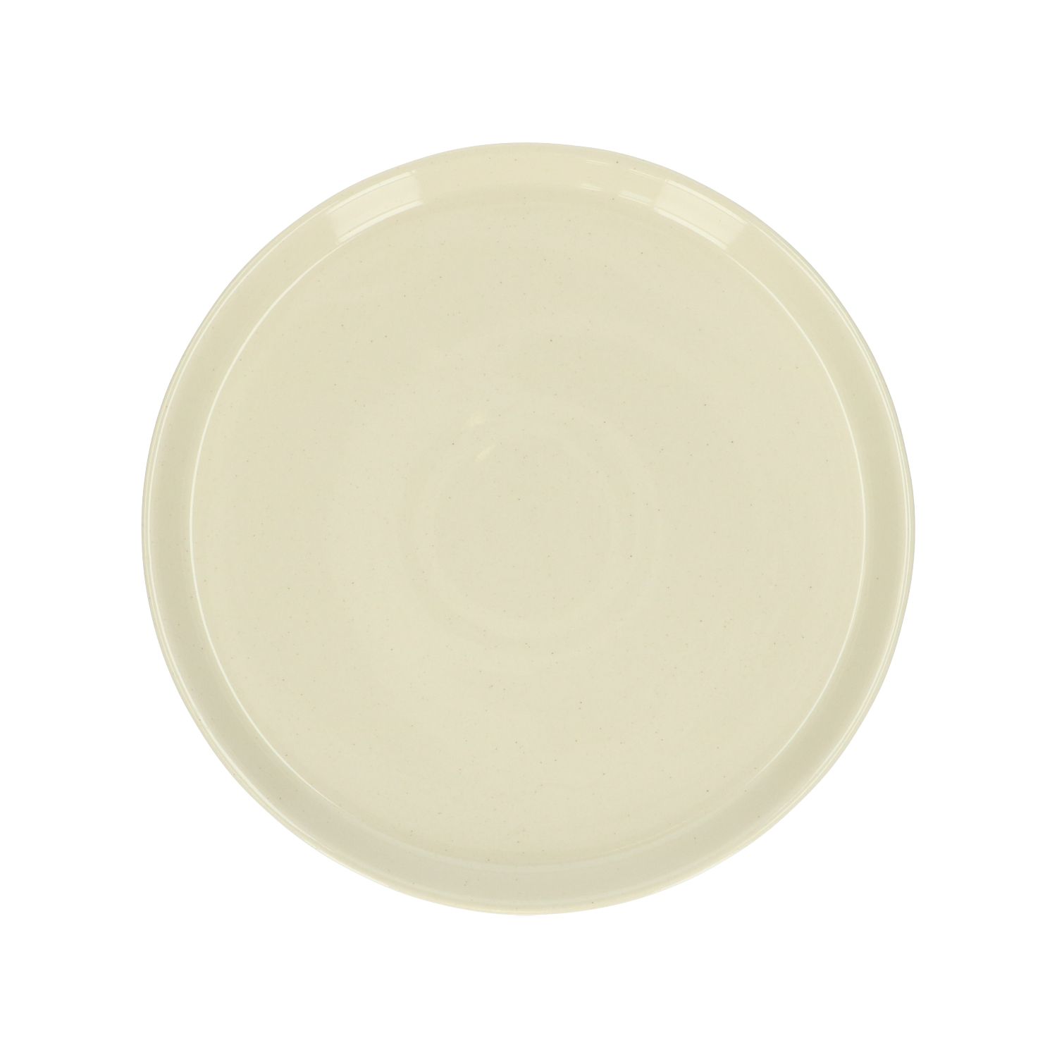 Dinerbord, steengoed, beige, spikkel, Ø 25 cm